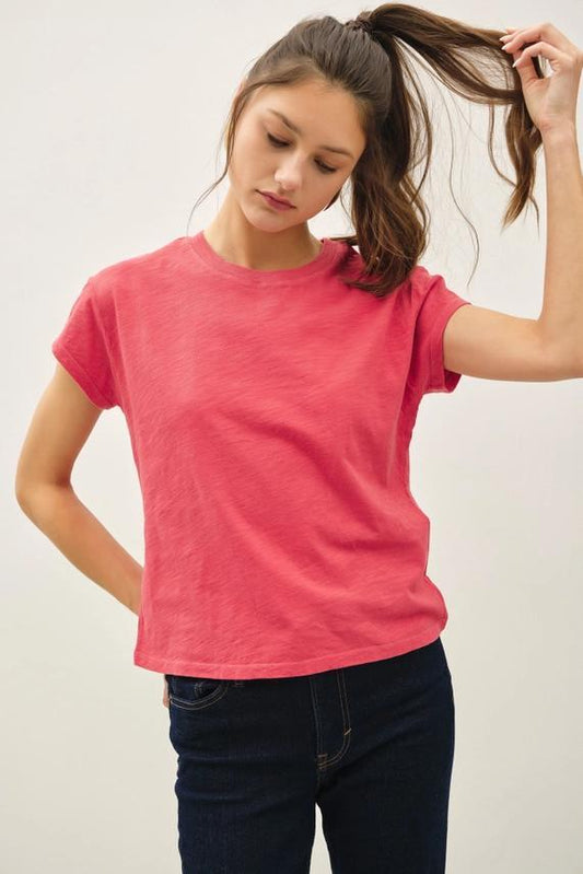 Be Cool Slim Fit Poppy Baby Tee - Petticoat Junction
