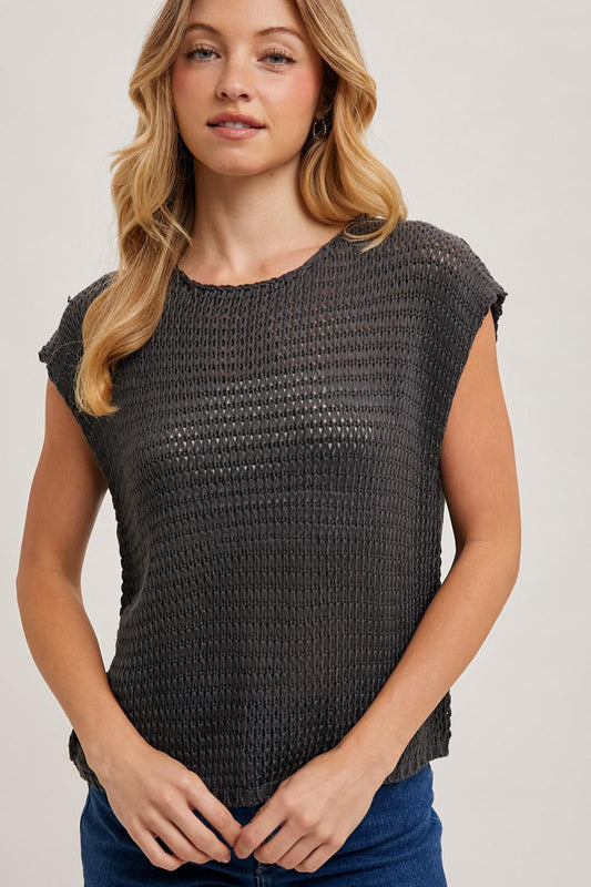 Bluivy Ash Knit Sweater T-shirt Top