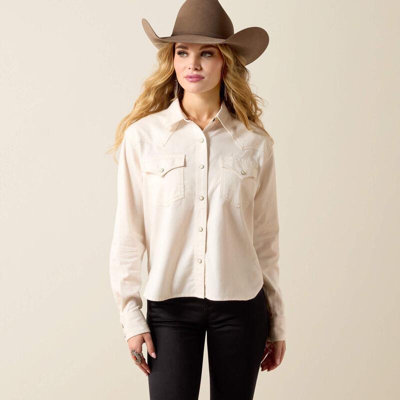 Ariat Asheville Snap Shirt Cream - Petticoat Junction