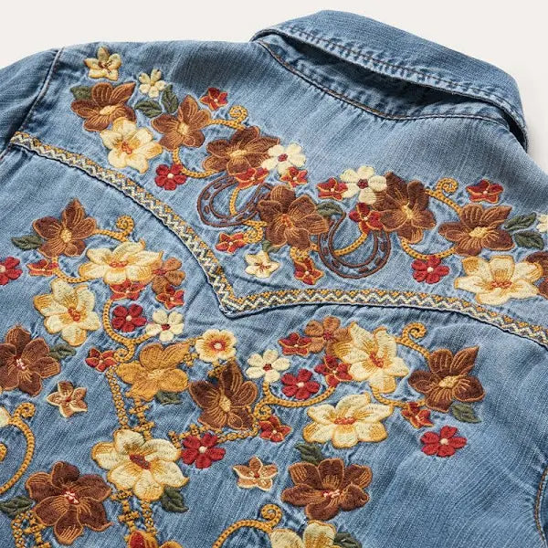 Stetson Denim Embroidered Dress