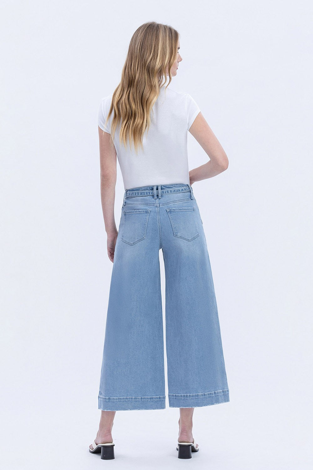 Vervet Fluster HR Crop Palazzo Jean - Petticoat Junction