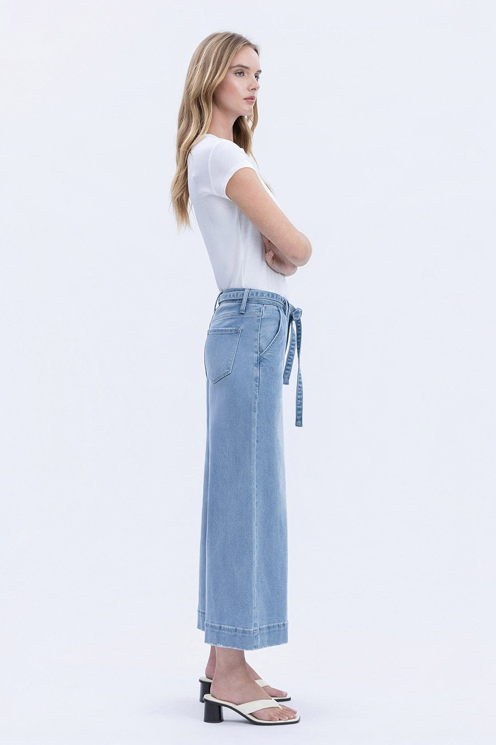 Vervet Fluster HR Crop Palazzo Jean - Petticoat Junction