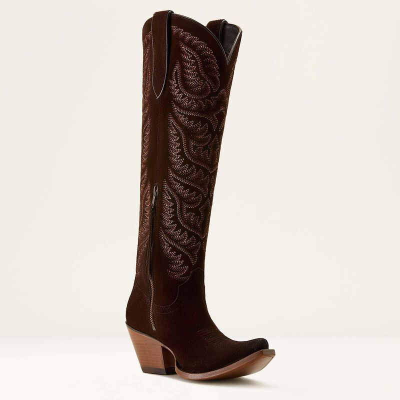 Ariat Laramie Stretchfit Boot Suede French Roast