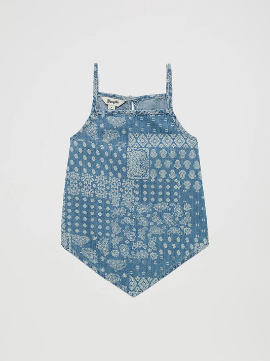 Wrangler Girls Hankercheif Hem Top