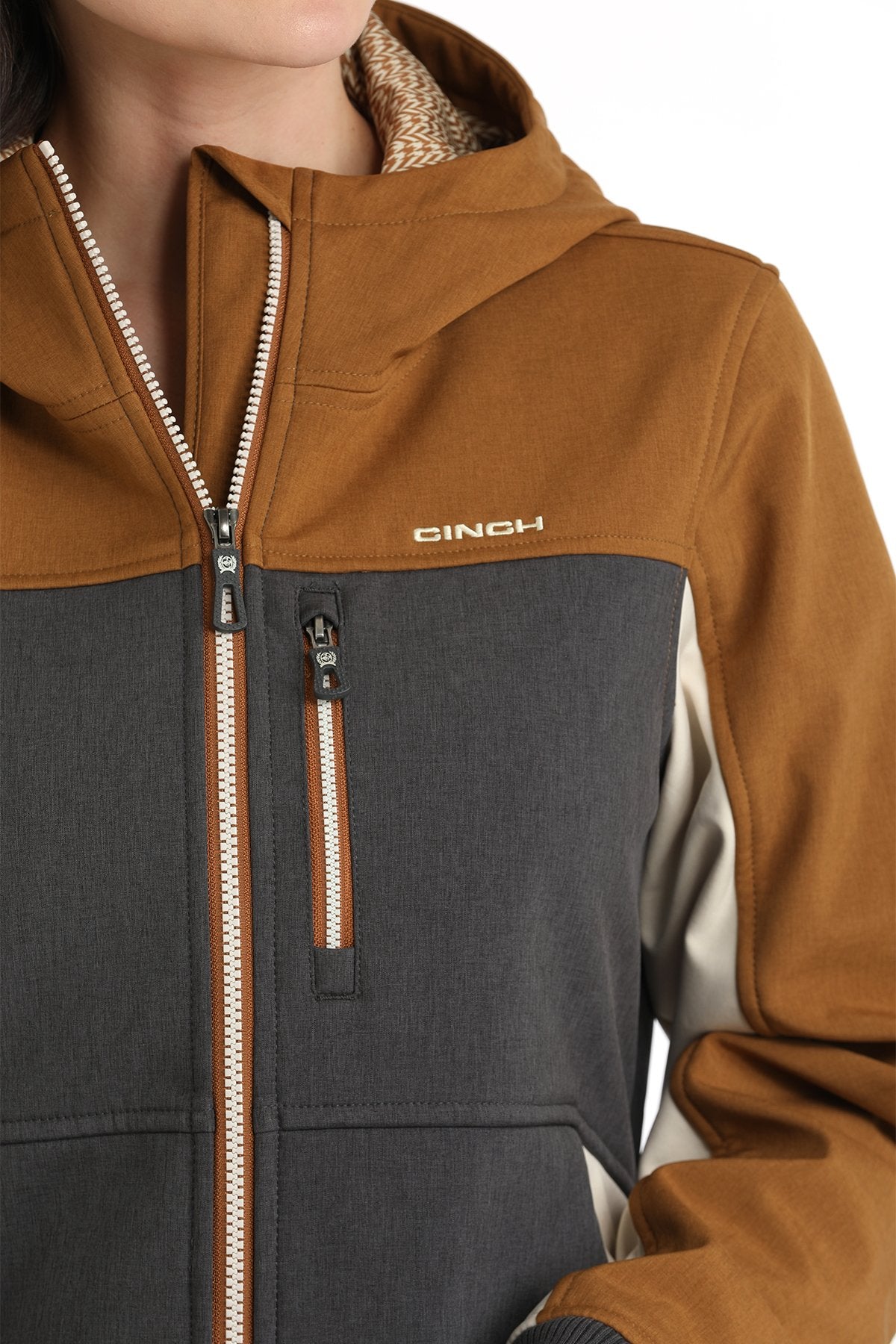 Cinch Gold/Char/Cream Bonded Hoodie