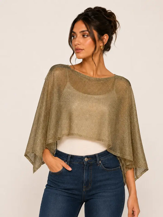 Fore Gold Drapey Cape
