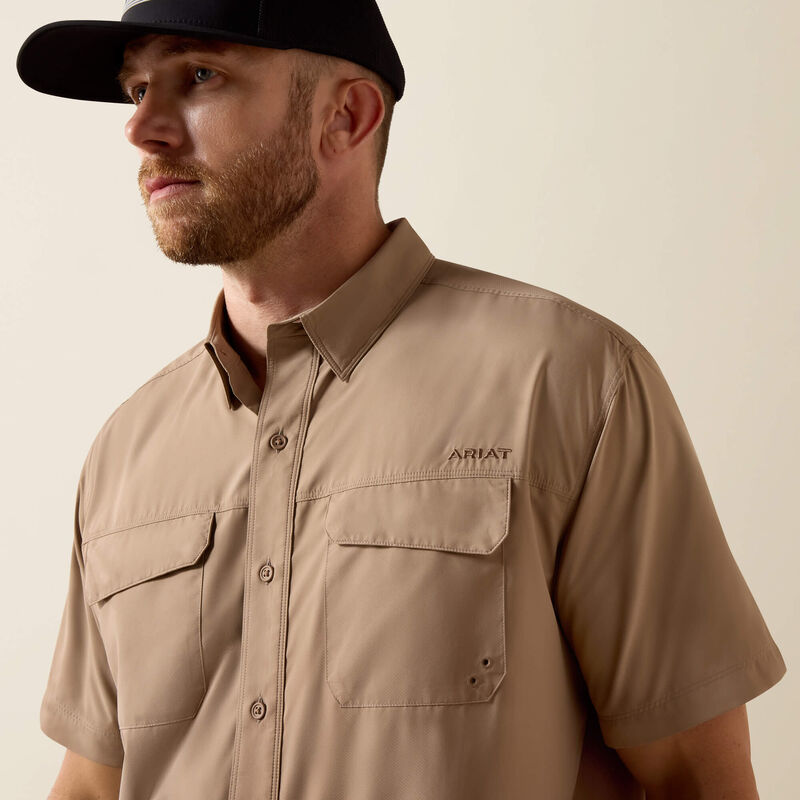 Ariat VentTek Outbound Taupe Grey SS Shirt