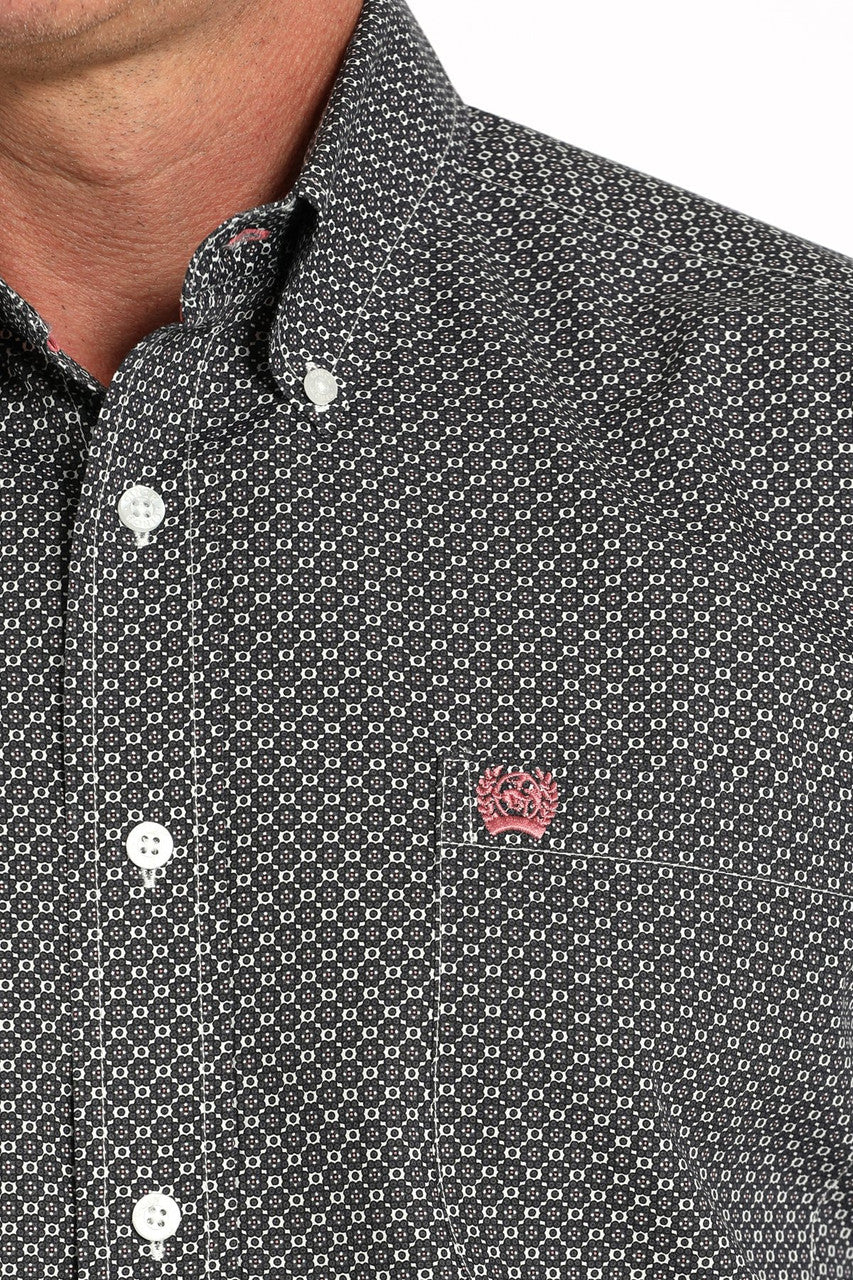 Cinch Grey Floral Print Shirt