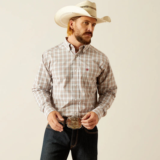 Ariat Pro Grey Long Sleeve Shirt