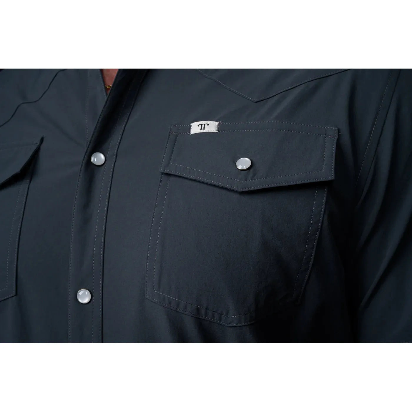 Ferrell Grey Short Sleeve Snap Shirt