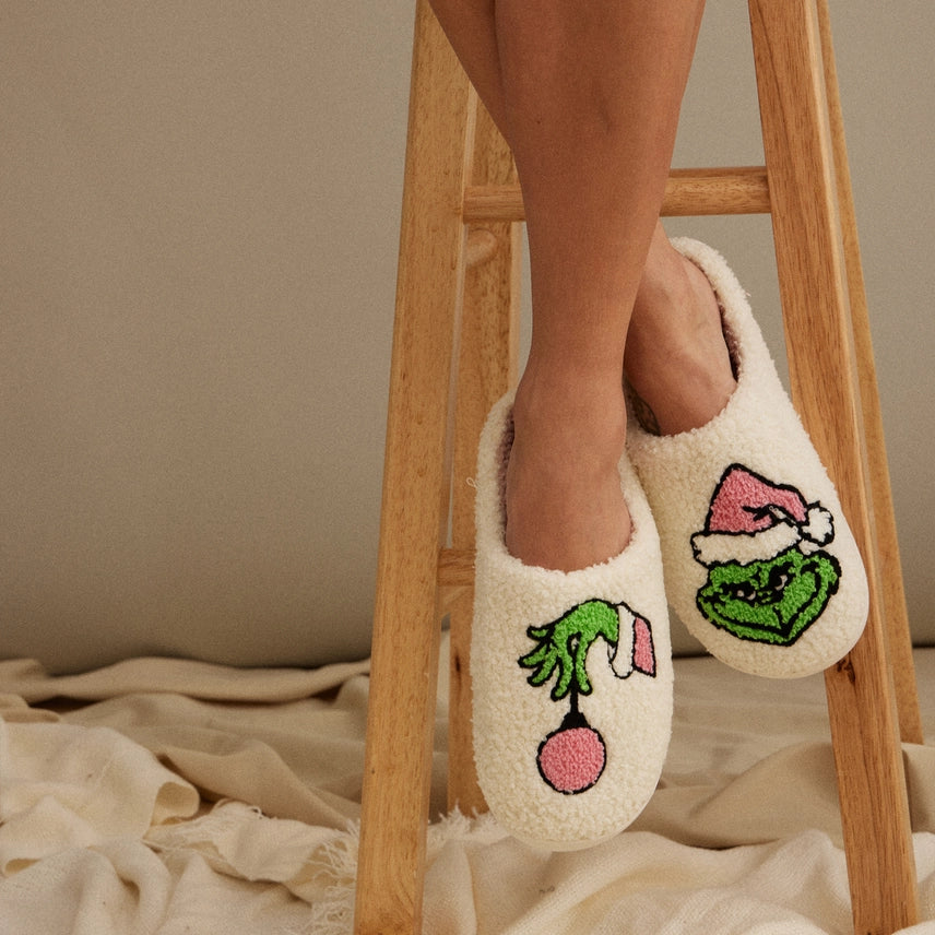 LH Christmas Grinch Slippers