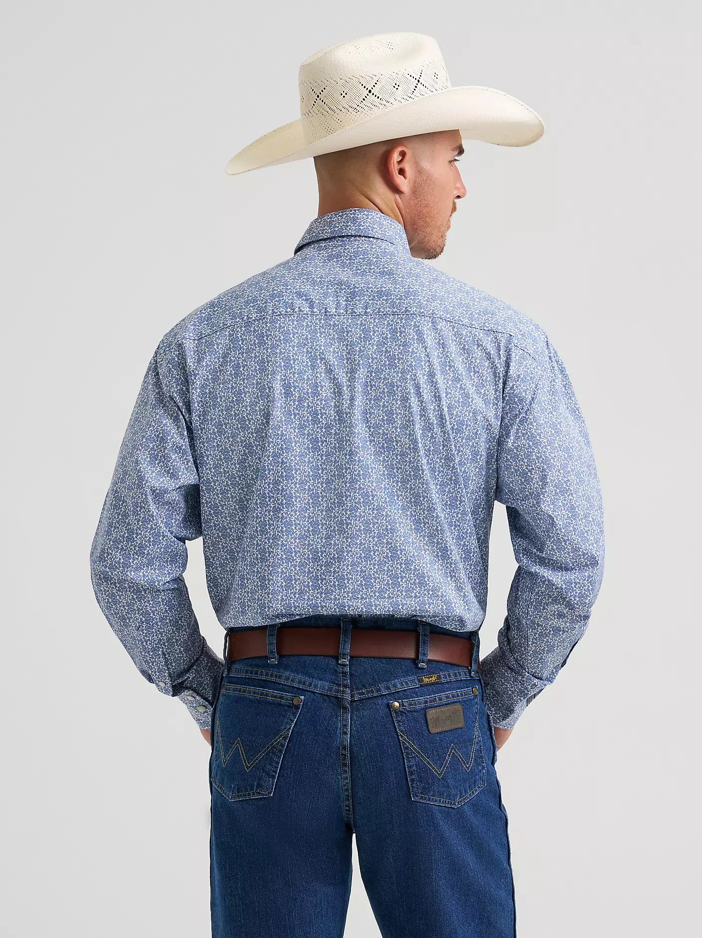 Wrangler George Strait Blue Pearl Snap