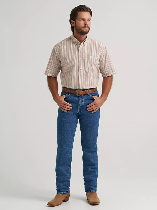 Wrangler George Strait Sand Stripe Shirt