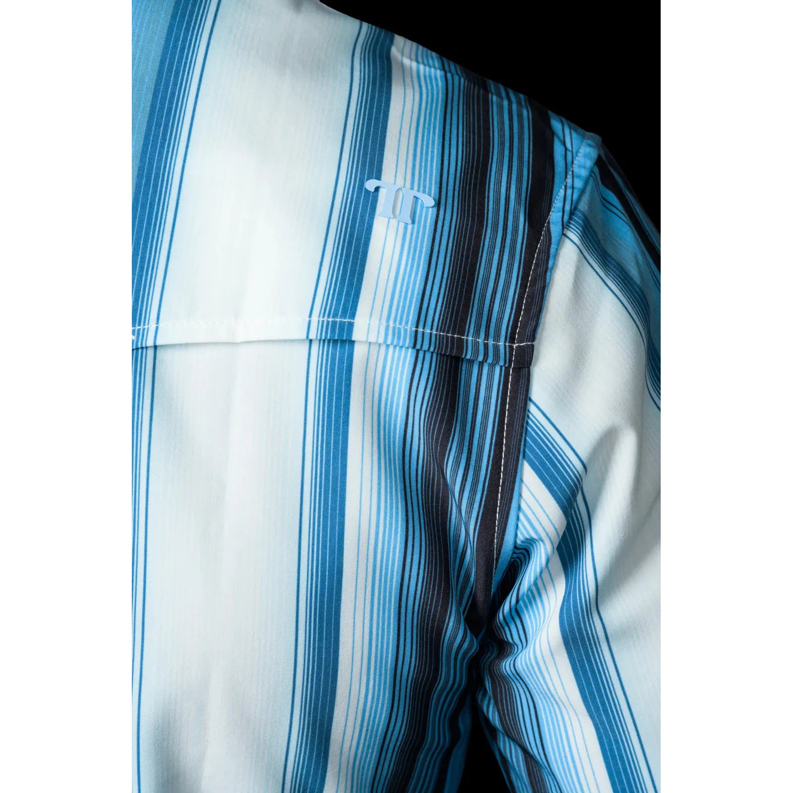 Ferrell Harrison Short Sleeve Snap Blue - Petticoat Junction
