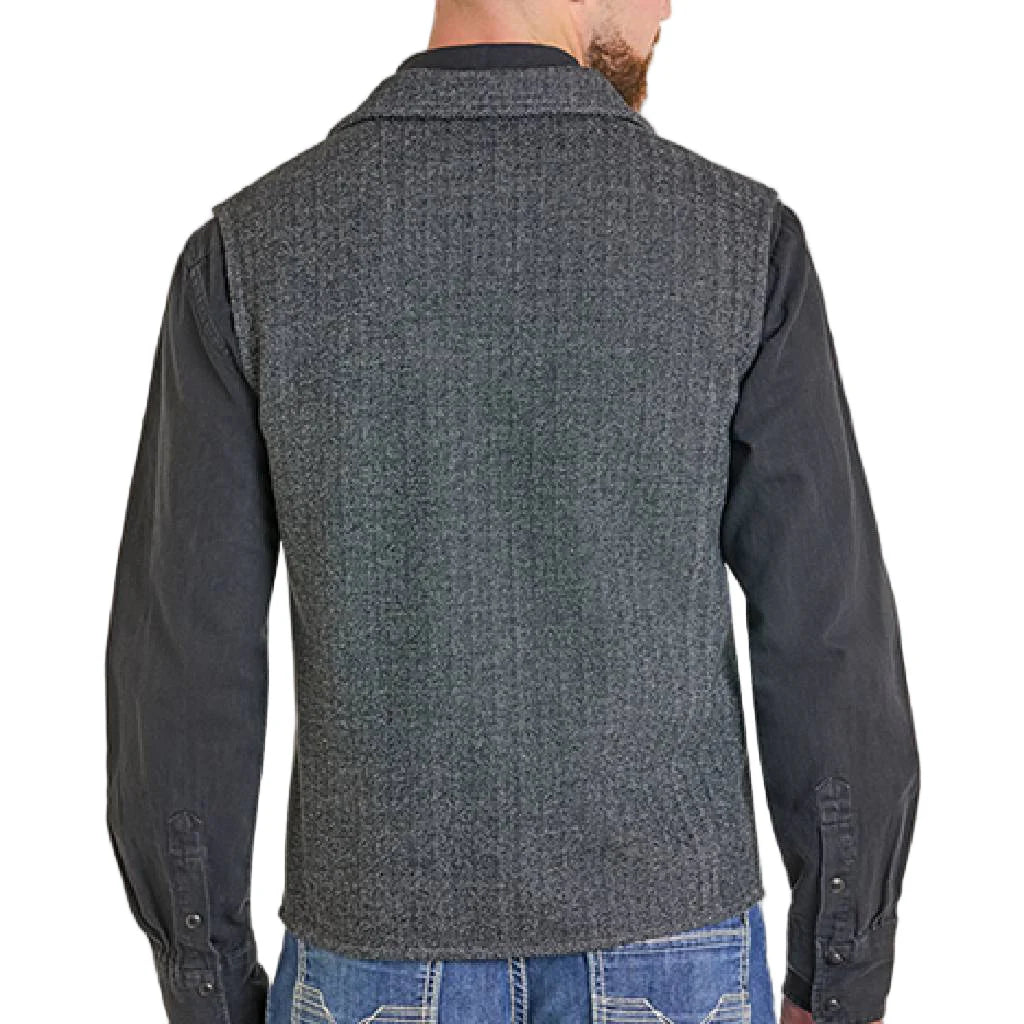 Rock&Roll Fleece Bonded Herringbone Vest
