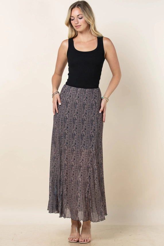 Avery Horse Riding A-Line Mesh Skirt