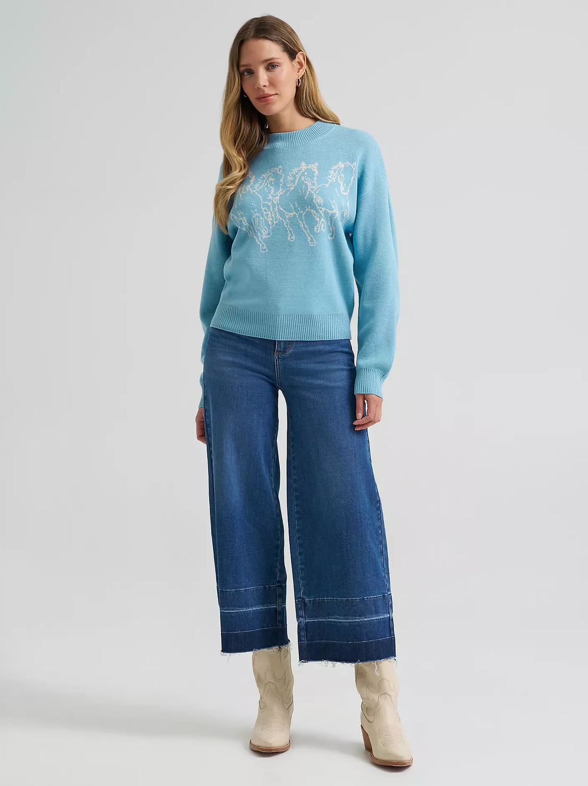Wrangler Blue Horse Sweater