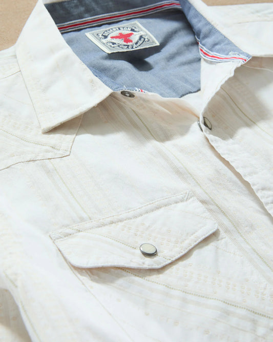 F&A Hueytown LS Textured Stripe Shirt