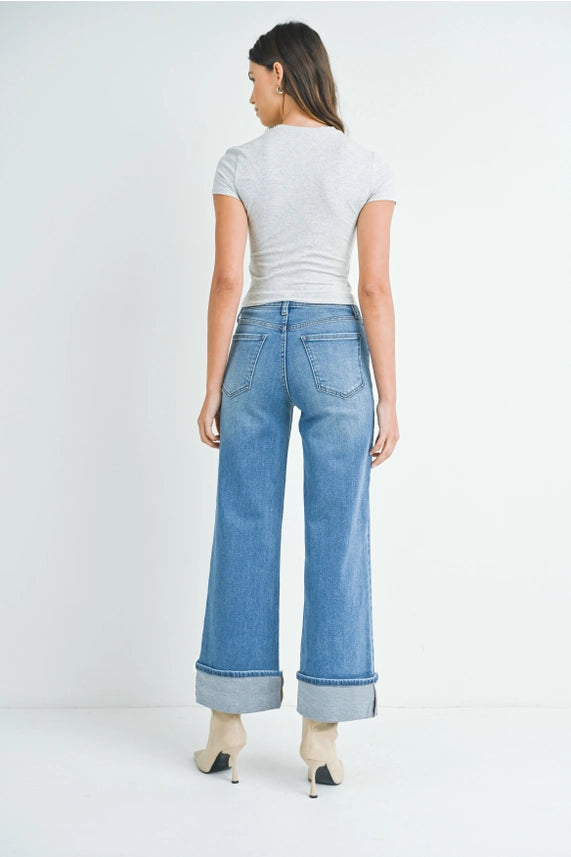 JBD Cuffed Palazzo Jean