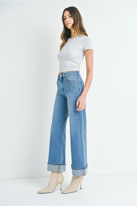 JBD Cuffed Palazzo Jean