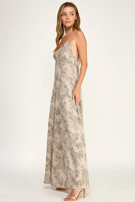 IVE Khaki Leaf Jumpsuit