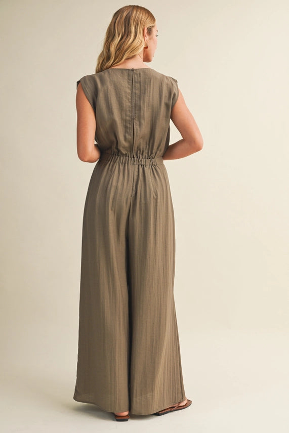 Mustard Seed Cowl Neck Jumpsuit