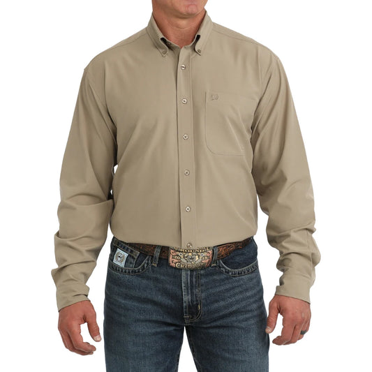 Cinch Mens Khaki Arenafkex Shirt