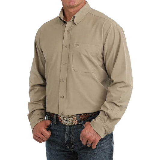 Cinch Mens Khaki Arenafkex Shirt