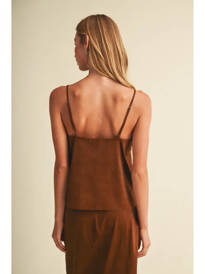 Mustard Seed Lace Cami Top Caramel