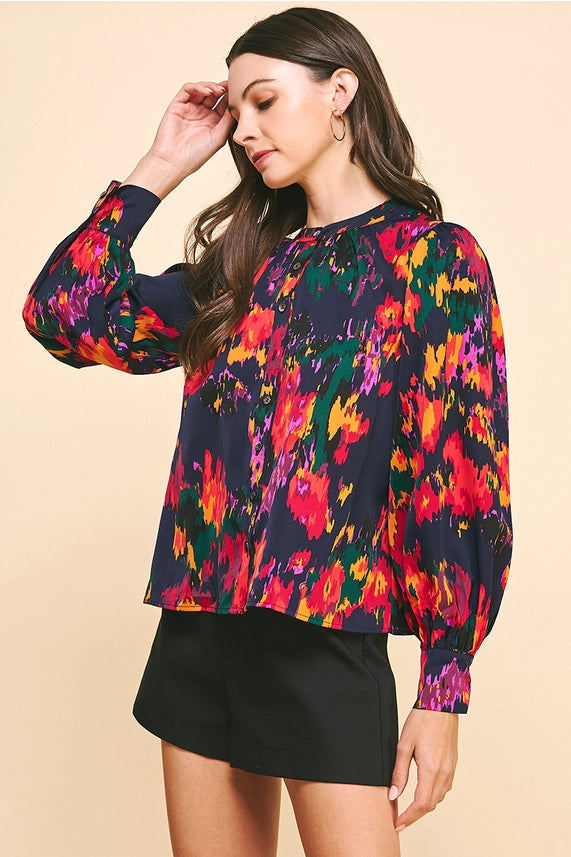 Pinch Multi Colored Blouse