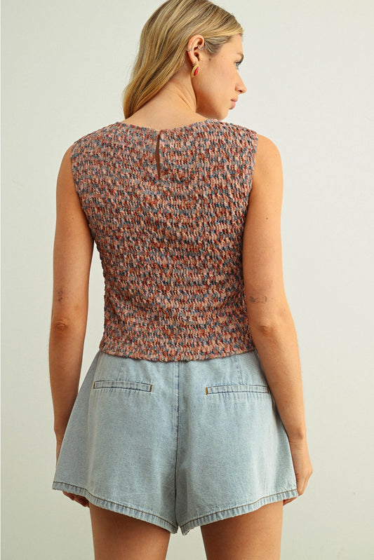 Miou Muse MultiColor Knit Top
