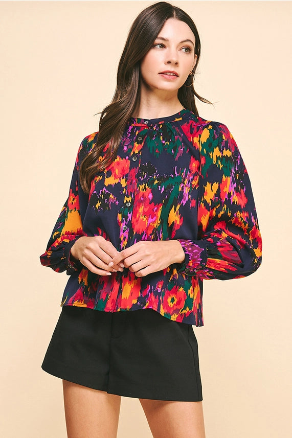 Pinch Multi Colored Blouse