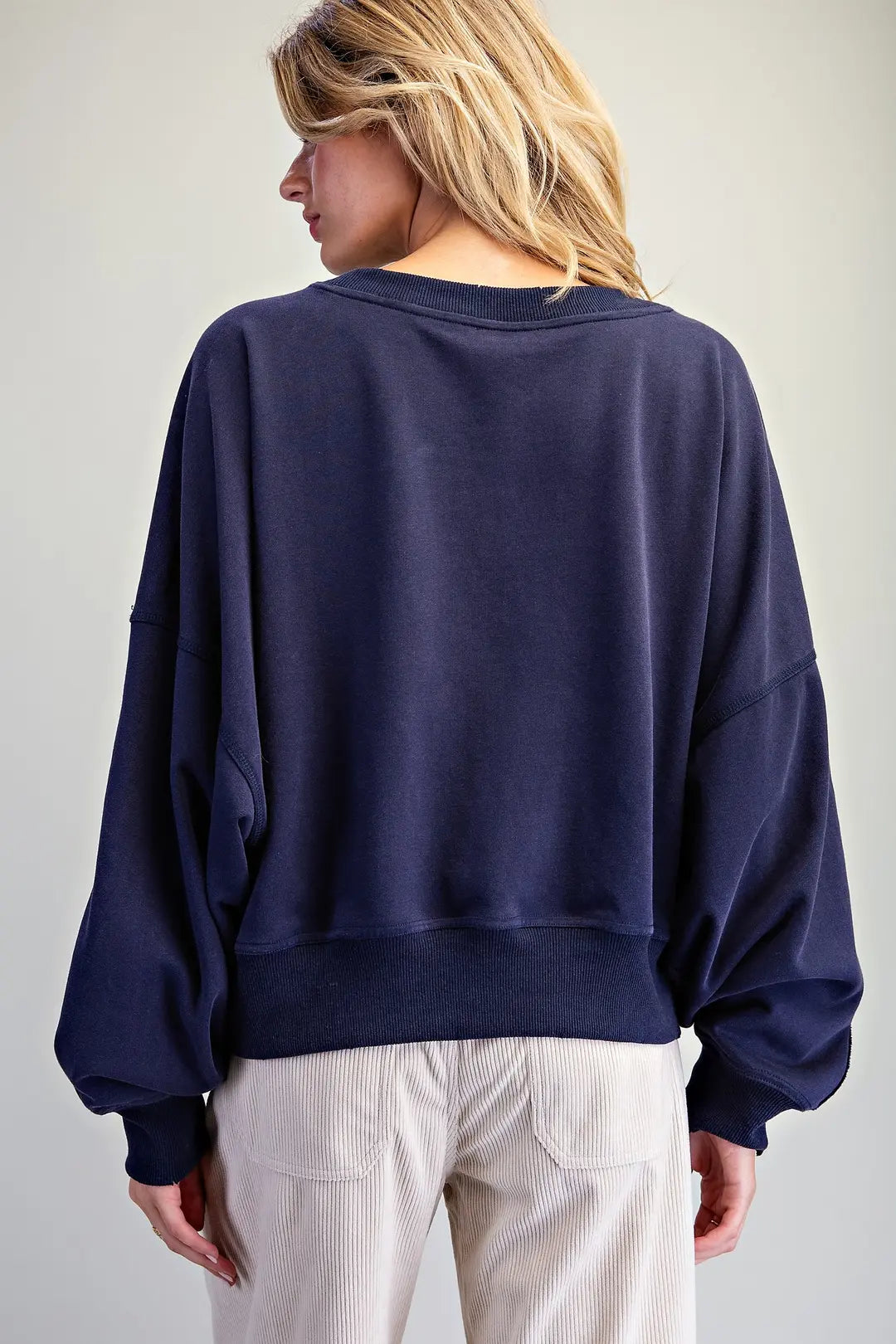 Eesome Navy Boxy Sweatshirt