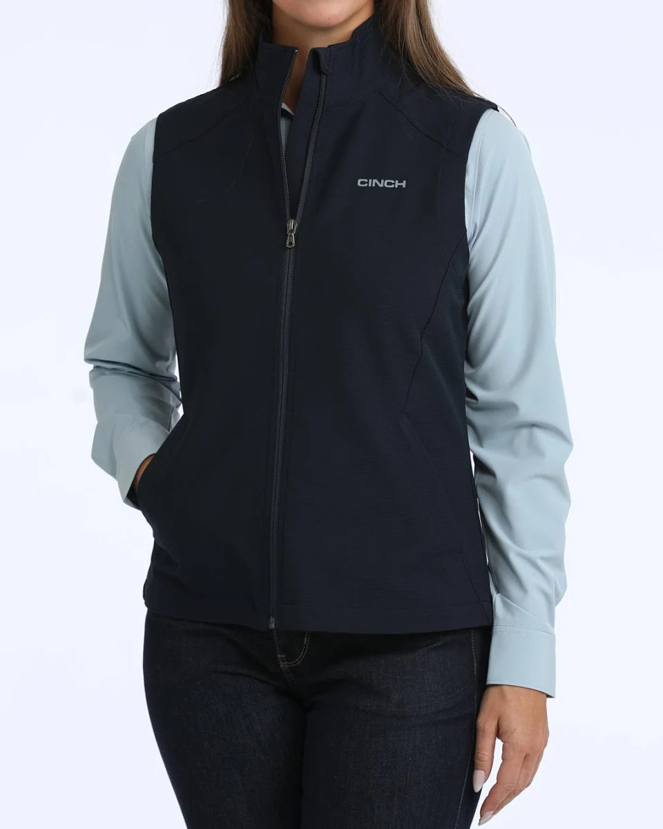 Cinch Women's Navy Windproof Vest