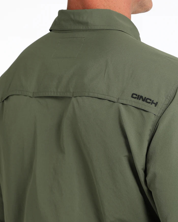 Cinch Olive Arena Flex LS Shirt