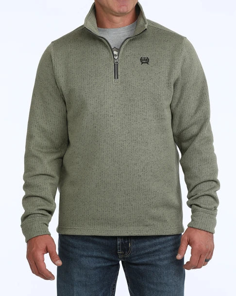 Cinch Mens Olive Quarter Zip