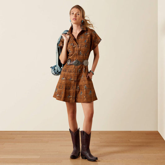 Ariat Cody Dress Plaid Rodeo