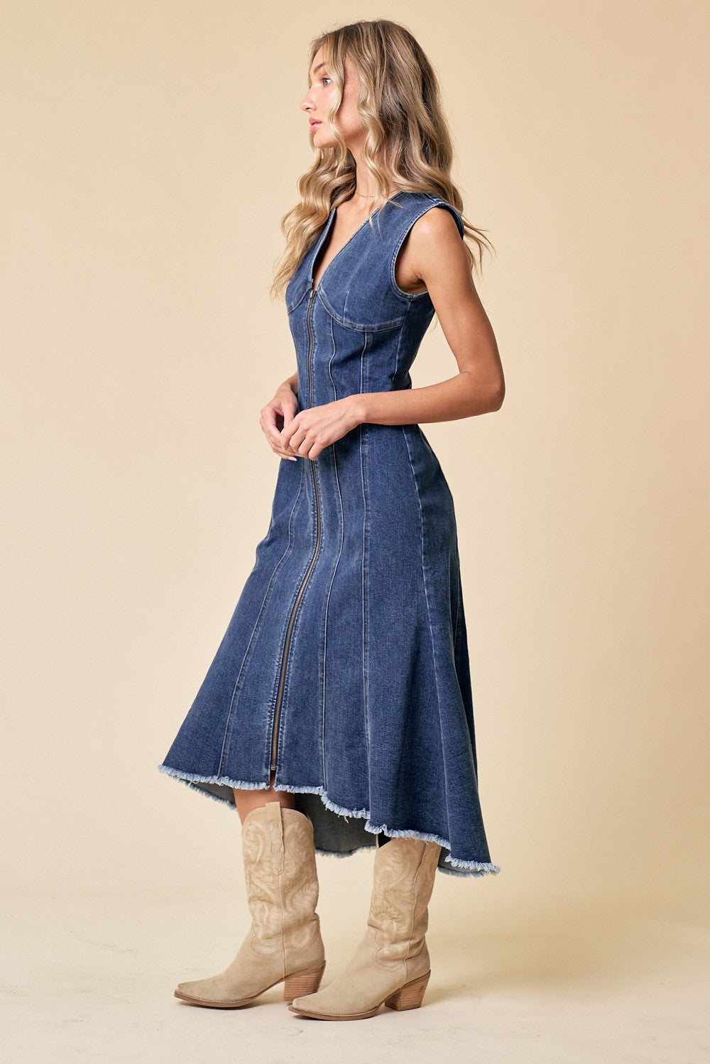 WL Panelled Denim Dress