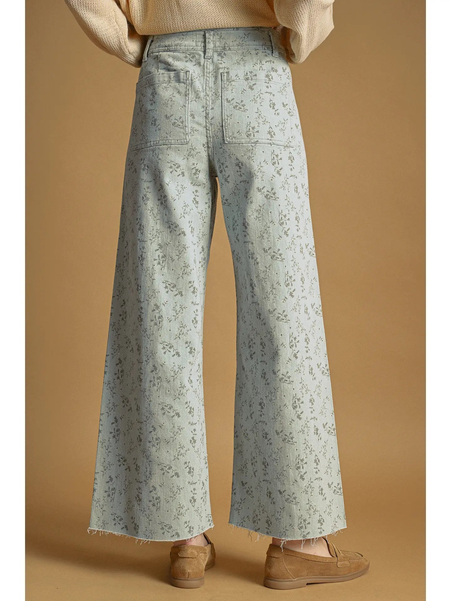 Miou Muse Floral Print Stretch Pants