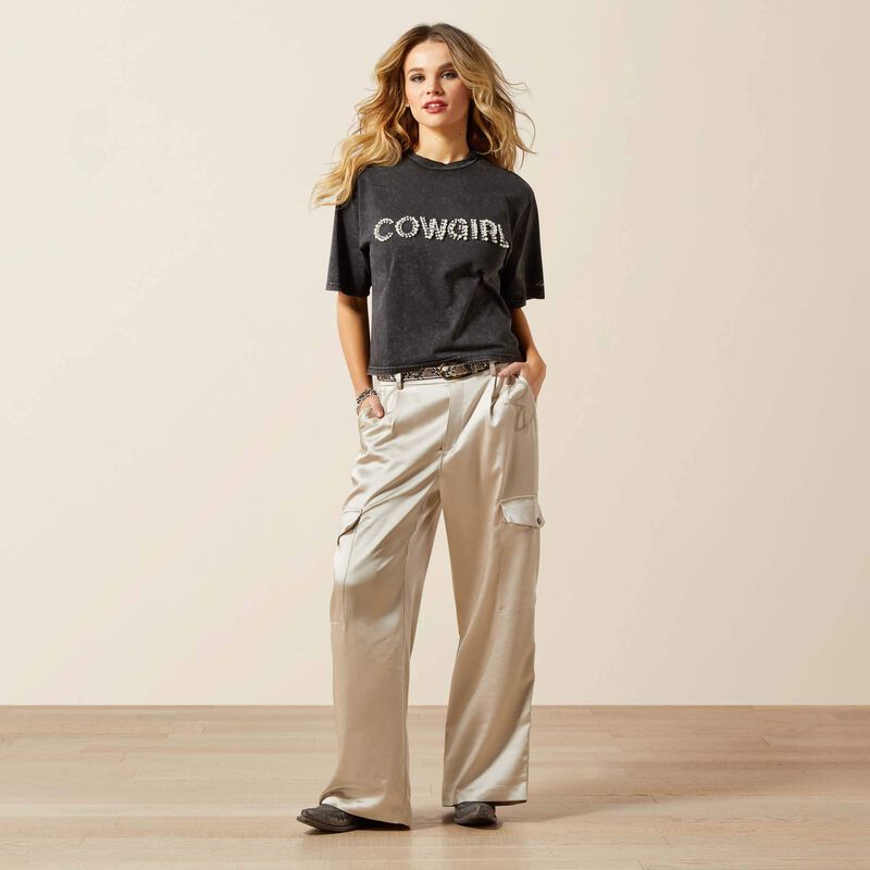 Ariat Pearl Cowgirl Black Tee