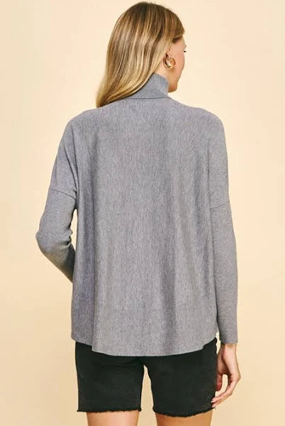 Pinch Grey Turtleneck Pullover