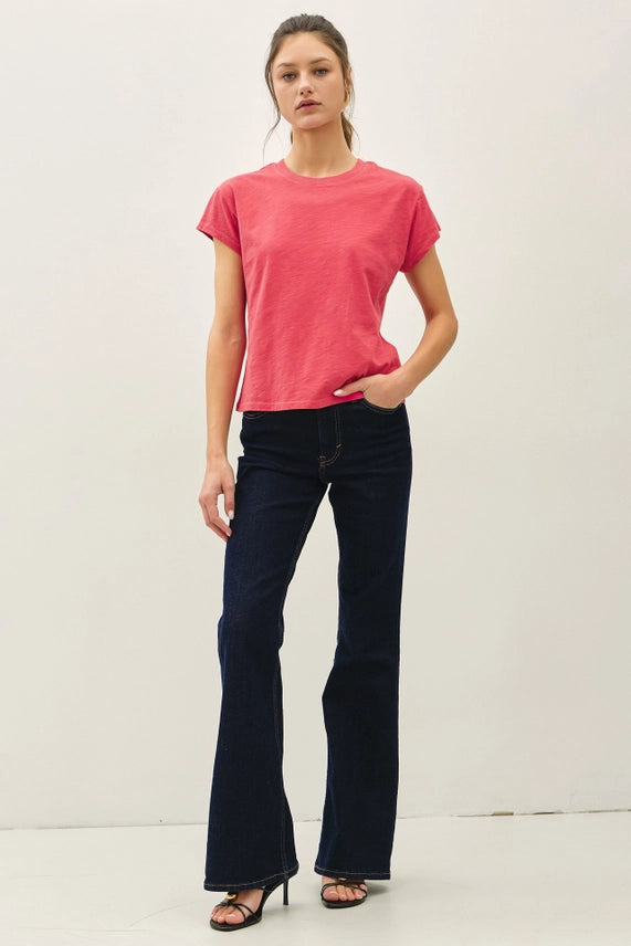 Be Cool Slim Fit Poppy Baby Tee - Petticoat Junction