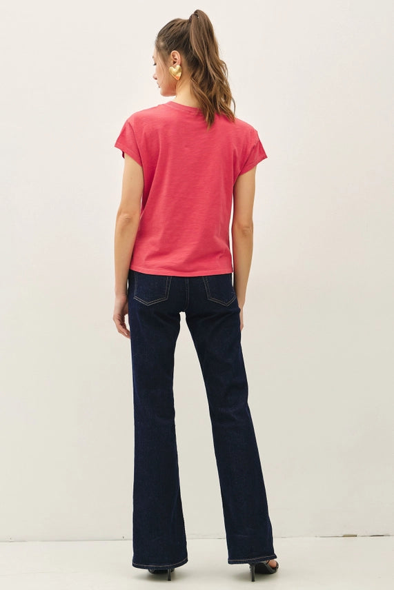Be Cool Slim Fit Poppy Baby Tee - Petticoat Junction