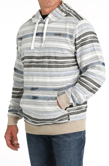 Cinch White Multi Stripe Pullover