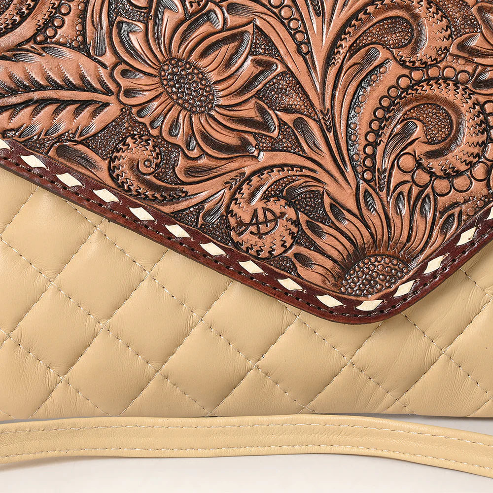 AD Quilted Tooled Crossbody