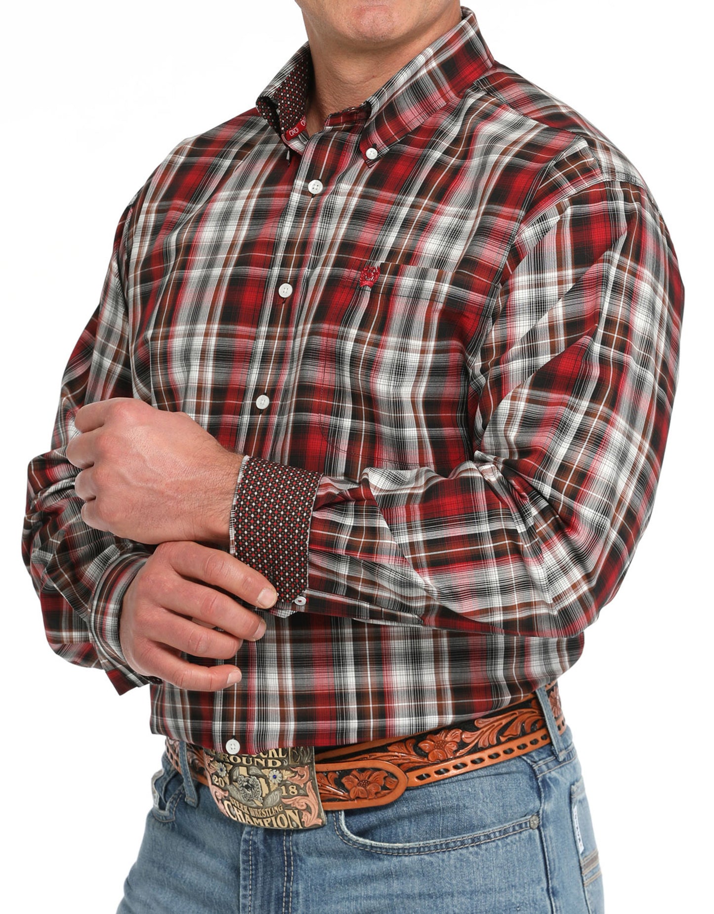 Cinch Red Plaid Classic Shirt