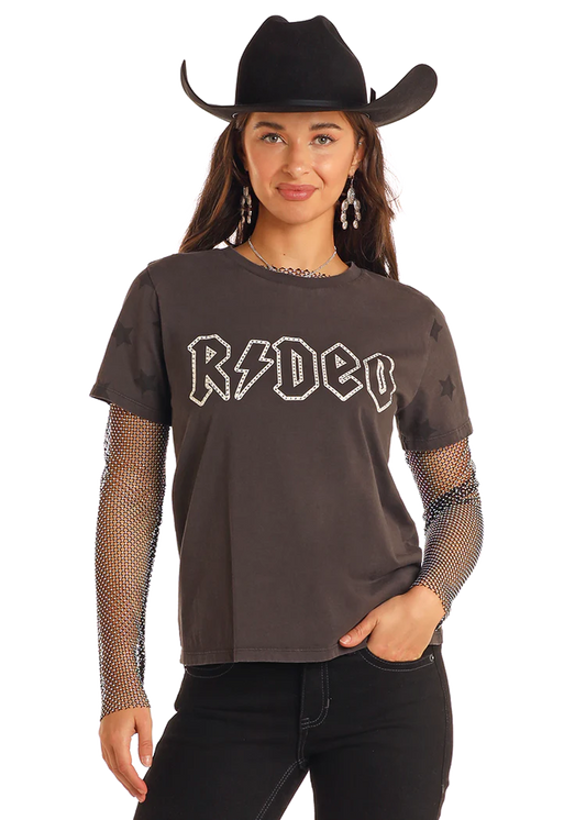 Rock&Roll Rhinestone Rodeo Tee