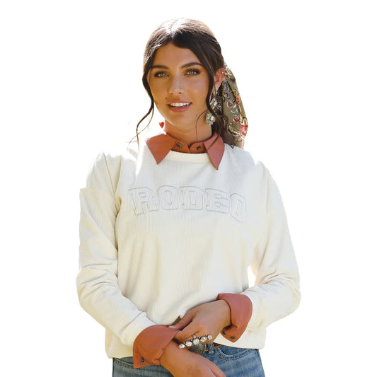 Cruel Denim Rodeo Ribbed Knit Sweatshirt