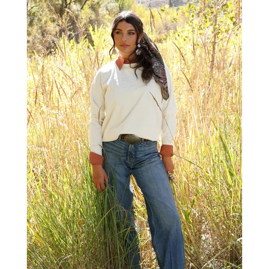 Cruel Denim Rodeo Ribbed Knit Sweatshirt