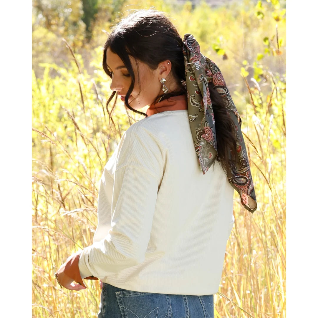 Cruel Denim Rodeo Ribbed Knit Sweatshirt